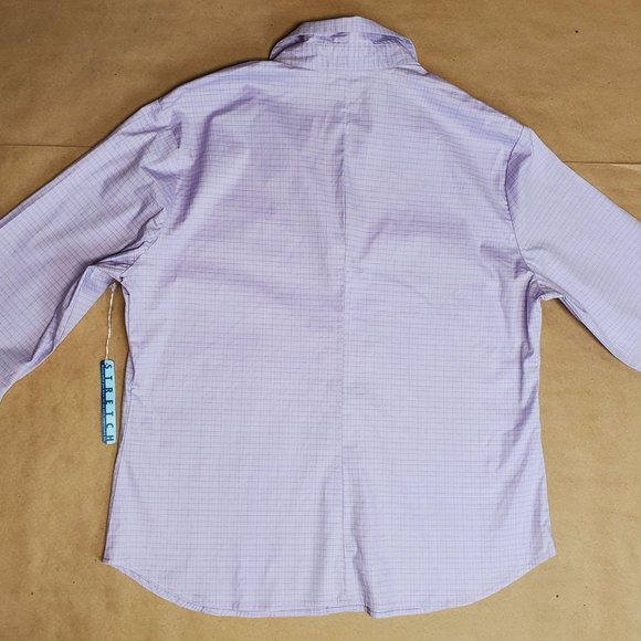 Old Navy Stretch Shirt Large Lavender - Picture 4 of 5